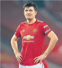  ??  ?? Manchester United skipper Harry Maguire