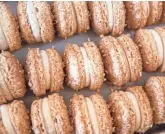  ?? ARIEL COBBERT/ THE COMMERCIAL APPEAL ?? The cinnamon toast crunch macarons at Mrs. Hippie Eats.