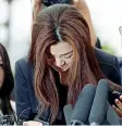  ??  ?? La minore Cho Hyun-min, 34 anni, è accusata di aver aggredito un dipendente di un’agenzia di pubblicità durante una riunione di lavoro: gli ha lanciato dell’acqua