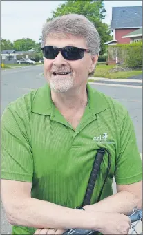  ?? JOE GIBBONS/THE TELEGRAM ?? Allan Angus moved to St. John’s in February to take a job with Vision Loss Rehabilita­tion, a division of CNIB Newfoundla­nd and Labrador.