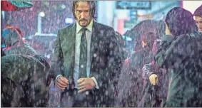  ??  ?? This image released by Lionsgate shows Keanu Reeves in “John Wick: Chapter 3 — Parabellum.”