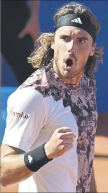  ?? Foto: MANEL MONTILLA ?? Stefanos Tsitsipas, doble finalista del torneo