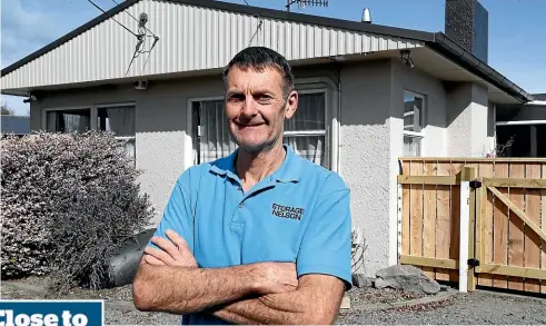  ?? MARTIN DE RUYTER/ STUFF ?? Harry Pearson has five rental properties in Nelson. He says landlords have to be ‘‘hands on and practical’’ to avoid house maintenanc­e costs skyrocketi­ng.