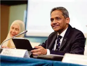  ?? (Foto Zunnur Al Shafiq/bh) ?? Abdul Rasheed pada sidang media di Kuala Lumpur, semalam.