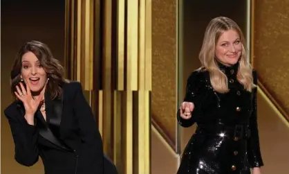  ??  ?? Ratings bomb … hosts Tina Fey and Amy Poehler at this year’s Golden Globes awards. Photograph: Nbc Handout/Reuters