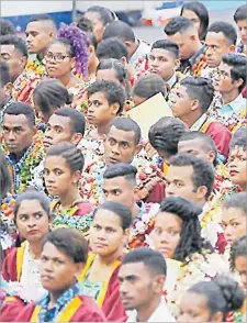  ?? Picture: FILE/ ATU RASEA ?? Technical college at the graduation ceremony this year. The writer says the challenge is for young people to be upskilled.