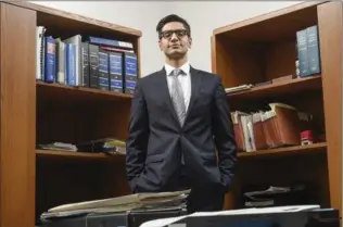  ?? GARY YOKOYAMA, THE HAMILTON SPECTATOR ?? Bilal Mirza, 33, is an associate lawyer with Campbell Mihailovic­h Uggenti, LLP.