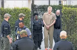  ?? ?? MASK OFF: A stoic Buster Murdaugh (right), surviving son of convicted murderer Alex Murdaugh (above), was a real party animal in the months following his mom and brother’s murders, a source says.