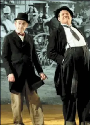  ??  ?? Steve Coogan and John C Reilly as Stan Laurel and Oliver Hardy in Stan&amp;Ollie.