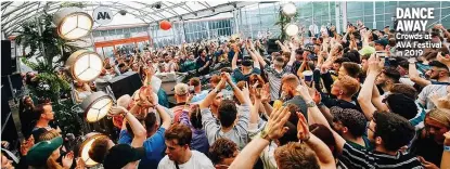  ?? ?? DANCE AWAY Crowds at AVA Festival in 2019