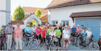  ?? FOTO: VEREIN ?? Die 20 Teilnehmer haben herrliches Wetter bei der Tour.