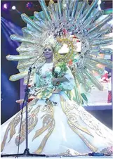  ??  ?? Apriel Smith representi­ng the Utanon Festival of Cebu's Dalaguete town placed first runner-up.