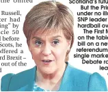  ??  ?? Nicola Sturgeon.