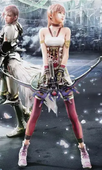  ??  ?? Final Fantasy XIII-2 has the same battle system as the previous game, albeit with a few minor