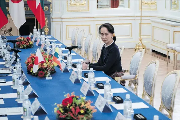  ?? GETTY IMAGES ?? With Canada recently revoking its honorary citizenshi­p to Aung San Suu Kyi, the Myanmar leader is one of many figures now having their legacies re-examined.