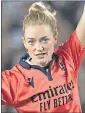  ?? ?? Scots referee Hollie Davidson at Eden Park yesterday