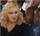  ?? Bild: THOKO CHIKONDI ?? Madonna i Malawi den 11 juli.