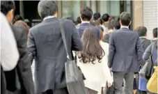  ?? ?? Even now, only 15 percent of managers at Japanese companies are women, compared to around 40 per cent in the US.