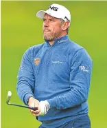  ??  ?? Lee Westwood is three behind.