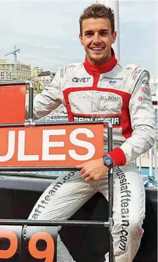  ??  ?? Talento Jules Bianchi avrebbe compiuto 26 anni il 3 agosto (Liverani)