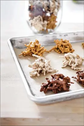  ?? AMERICA’S TEST KITCHEN ?? Sunday’s Crunchy Butterscot­ch Haystacks.