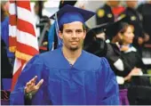 ?? U-T ?? Hunter Smith, seen here at his high school graduation, suffered a brain injury in September.