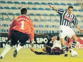  ?? FOTO: CEDIDA ?? Gol de Kovacevic en el Sparta de Praga-Real disputado el 15 de septiembre de 1998