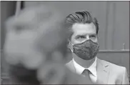  ?? Ap-manuel Balce Ceneta ?? Rep. Matt Gaetz, R-fla., looks at the video monitor during a House Armed Services Committee hearing on Capitol Hill, on Wednesday in Washington.