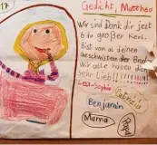  ??  ?? Lea Sophie, die Neunjährig­e, hat das Bild gemalt – am Tag, an dem sie erfahren hat, dass ihr kleinster Bruder eine Stammzel lentranspl­antation braucht.