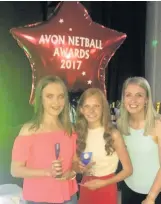  ??  ?? Joy The U15 B winners with Gillian Crozier, right