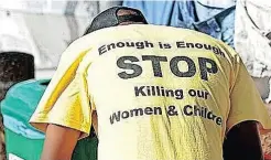  ?? News Agency (ANA)
|
AYANDA NDAMANE
African ?? THE reader believes that anger is at the root of gender-based violence.