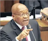  ?? PICTURE: NIC BOTHMA ?? President Jacob Zuma in Parliament.