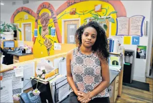  ?? AP PHOTO ?? Yaritza Mendez, a citywide outreach coordinato­r for the non-profit Make the Road New York, stands for a photo at the organizati­on’s office, Thursday, Aug. 3, 2017, in New York. With changes in proposed legislatio­n that would shift the country from a...