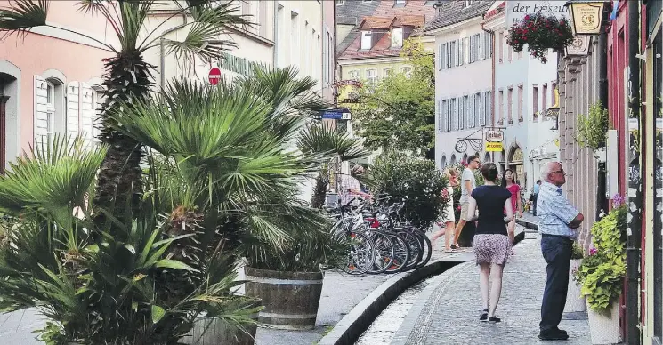  ?? GRETCHEN STRAUCH ?? Dubbed the “sunniest town in Germany,” Freiburg is mostly traffic-free, and home to 30,000 university students.