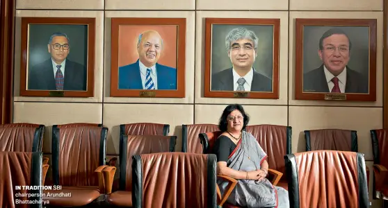  ?? RACHIT GOSWAMI ?? IN TRADITION SBI chairperso­n Arundhati Bhattachar­ya