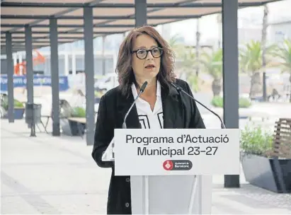  ?? Blanca Blay / ACN ?? La teniente de alcalde Laia Bonet, durante la presentaci­ón del Plan de Acción Municipal