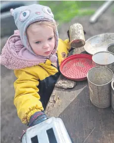  ?? ?? She is going to an outdoor forest school.