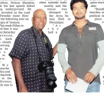  ?? Shan with actor Joseph Vijay. ??