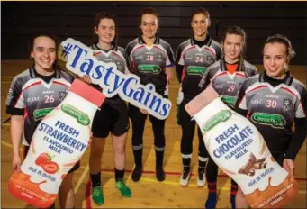  ??  ?? Connacht Gold commits to continued support for Sligo Ladies Gaelic Football for the season ahead. The Sligo ladies enjoy Connacht Gold New flavoured high protein milks as part of their recovery. Pictured left to right: Michelle McNamara, Sinead Regan, Rachel Monaghan, Laura Ann Lafferty, Sinead Naughton and Lisa Casey.