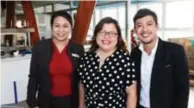  ??  ?? FOOD. At Marco Polo Plaza Cebu’s Signature Six of favorites are from left, events and promotions head Barbie Burchards, director of sales and marketing Lara Constantin­o-Scarrow, Neil Savellon and Marlen Limpag. The Signature Six are the Adobo, Mango...