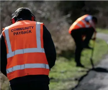  ?? ?? There is now a three-month waiting list for community payback orders