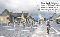  ??  ?? New look What the dront of Stirling Station would look like this if the changes are agreed