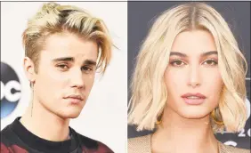  ?? Associated Press ?? Following his reality series on YouTube, Justin Bieber and model-wife Hailey Bieber will debut a new series on Facebook Watch on Monday.