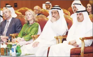 ??  ?? Fahad Al-Bahar, Fawaz Al-Marzouq, British ambassador and his spouse.