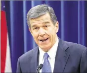  ?? CHRIS SEWARD / RALEIGH NEWS & OBSERVER ?? N.C. Governor-elect Roy Cooper is suing over a law passed by GOP legislator­s to limit his powers as he prepares to take office.