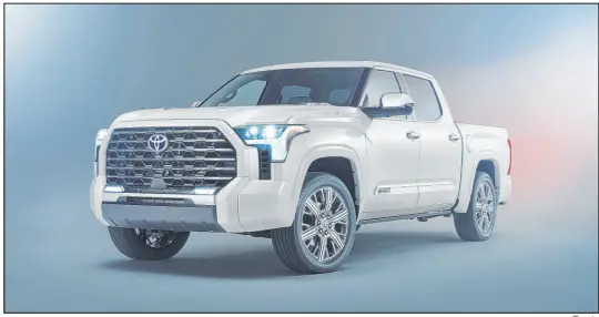  ?? Toyota ?? Tundra’s new i-force MAX is a hybrid system but one that’s built for the demands of a full-sized truck.