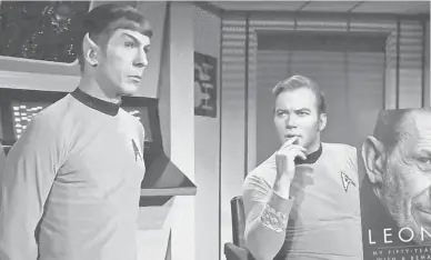  ??  ?? Mr. Spock (Leonard Nimoy) and Captain James T. Kirk ( William Shatner) boldly went.