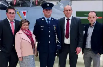  ??  ?? Gavin Byrne with his brother David, mother Jacqueline, father David and brother Michael.