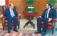  ?? Rex Features ?? Lebanese President Michel Aoun and Prime Minister Sa’ad Hariri will attend the Arab League summit in Aqaba, Jordan.