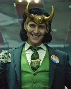  ??  ?? Tom Hiddleston stars in “Loki,” the next big-budget series from Marvel Studios on Disney Plus, the Mouse House’s streamer led by Michael Paull.